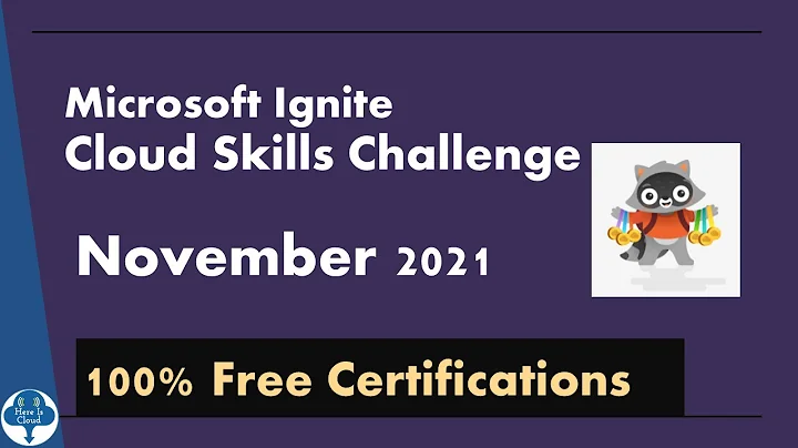 Microsoft Ignite Cloud Challenge Nov 2021 - 100% Free certifications