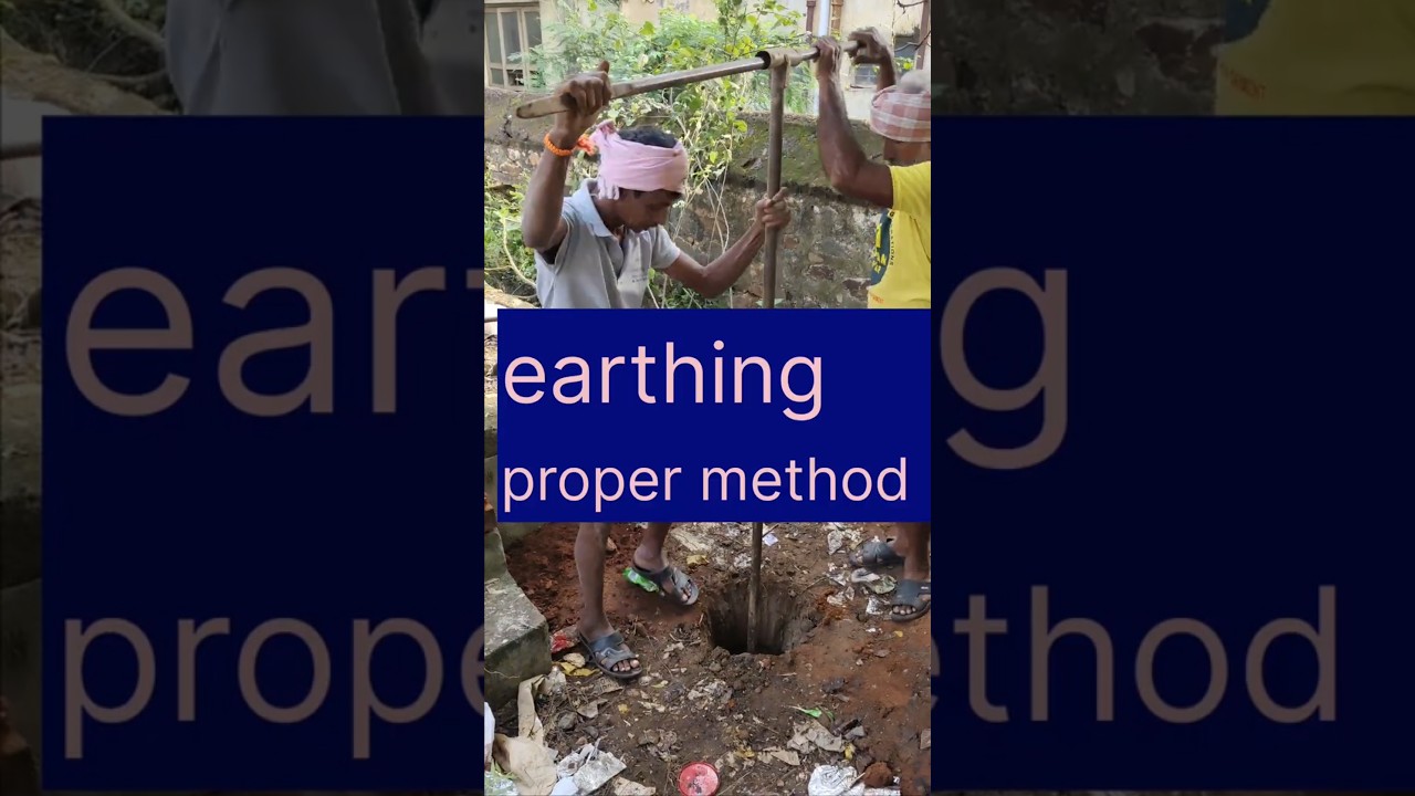 Earthing Proper Method | Rod & Chemical Earthing Telugu