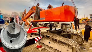 Hitachi Excavator Rotation Bearing Replacement | Excavator Swing Bearing Replacement