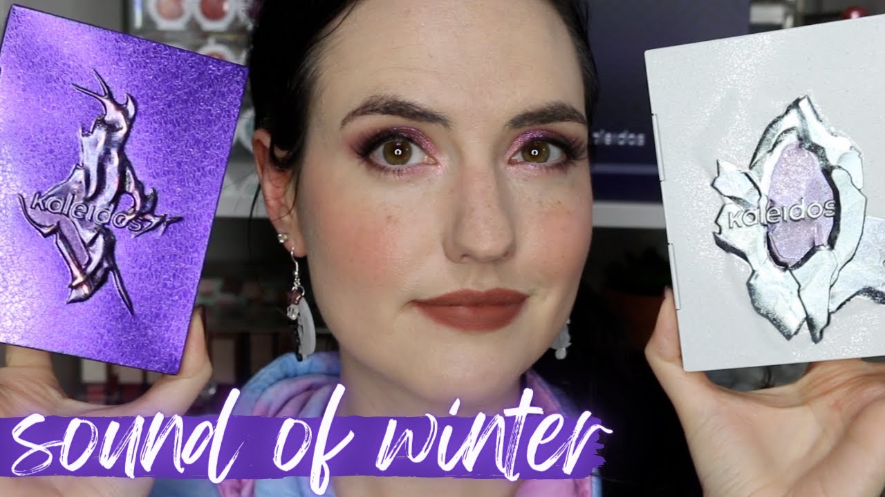 NEW Kaleidos Makeup SOUND OF WINTER Cloud Lab Lip Clays | Polar Place + Willow Wisp Lip Swatches