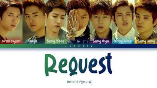 INFINITE - Request [Han/Rom/Ina] Lirik Terjemahan Indonesia Color Coded Lyrics