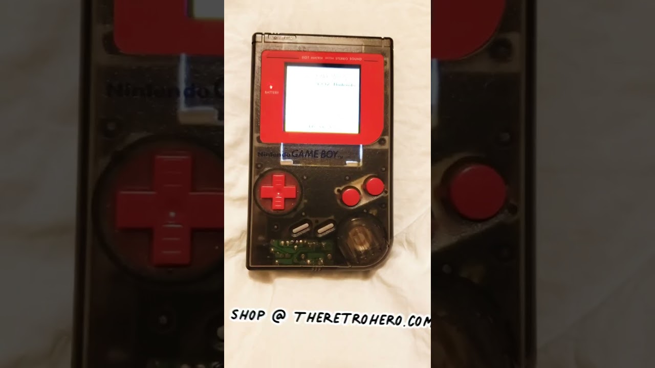 Original Nintendo Game Boy with IPS Backlit V3 LCD Screen, 