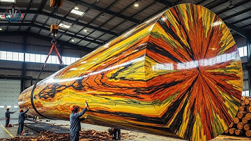 ASMR Giant Log Cutting – Stihl 880 Slices Massive Wood into Perfect Slabs