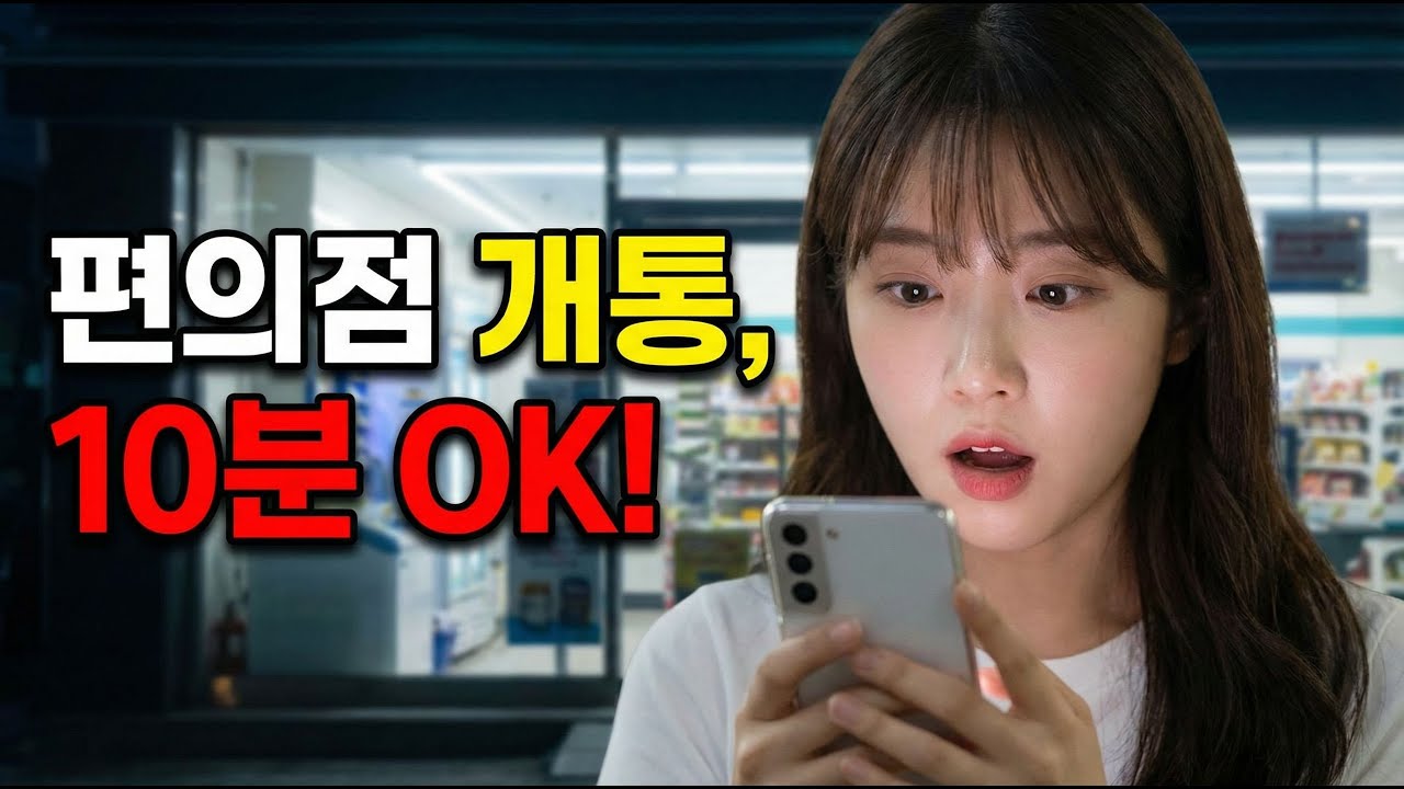 선불폰 개통방법 선불유심 10분개통 편의점에서 바로 가능