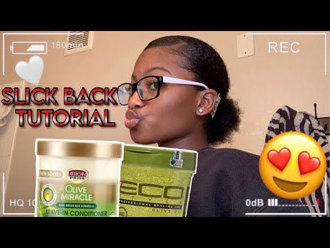 SLICK BACK BUN TUTORIAL