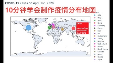 【疫情地图：索哥Python科学绘图教程SP01】十分钟学会制作新冠肺炎(COVID-19)疫情分布地图