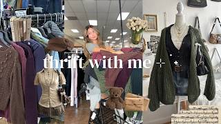 thrift with me!! pinterest inspired fall colors 🍂🕯️✨
