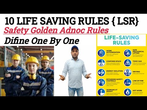 10 Life Saving Rules in Safety | ADNOC safety Golden Rules || TECH ZONE ~One by One 