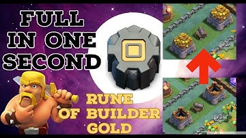 How to use rune of builder gold | builder hall 7 | clash of clans | KUAD XD