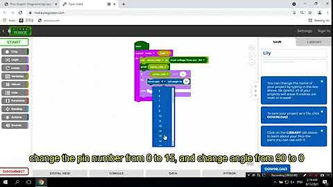 Pico Graphic Programming Lesson 4: Servo Controlled by Potentiometer