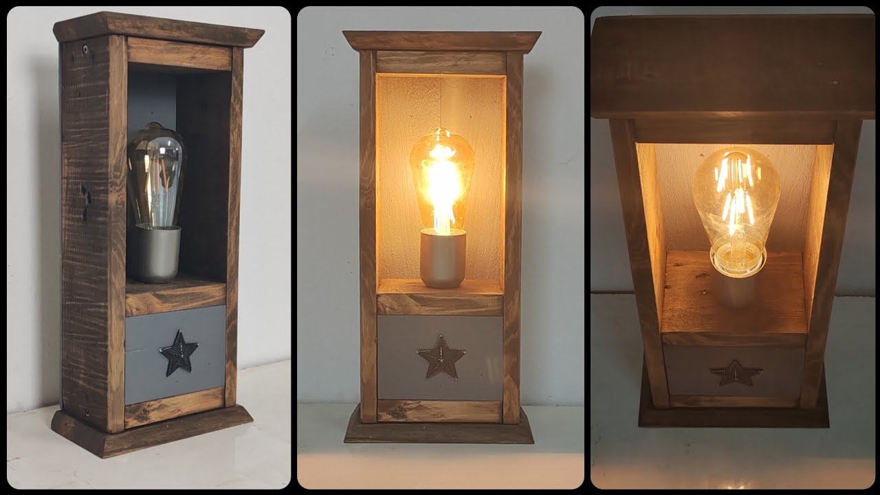 Превратите простую древесину в шедевр: бюджетные идеи для настольных ламп