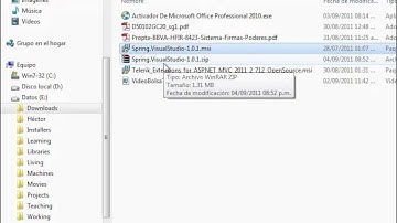 DEW .NET - Instalar Spring.NET Visual Studio 2010 Add-In 1.0.1