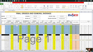 HOW TO SELF CHECK SCHOOL FORMS USING MICROSOFT EXCEL