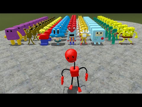 PLAYING AS GREEN GUY IN 3D MEMES SANIC CLONES in Garry's Mod