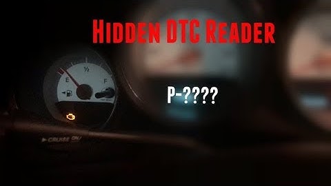 Hidden Diagnostic Trouble Code Reader on "MOST" Dodge Vehicles