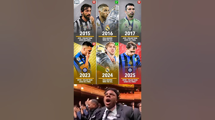 Inter Milan will play their second UCL final during 3 years, with Real Madrid winning one in between
