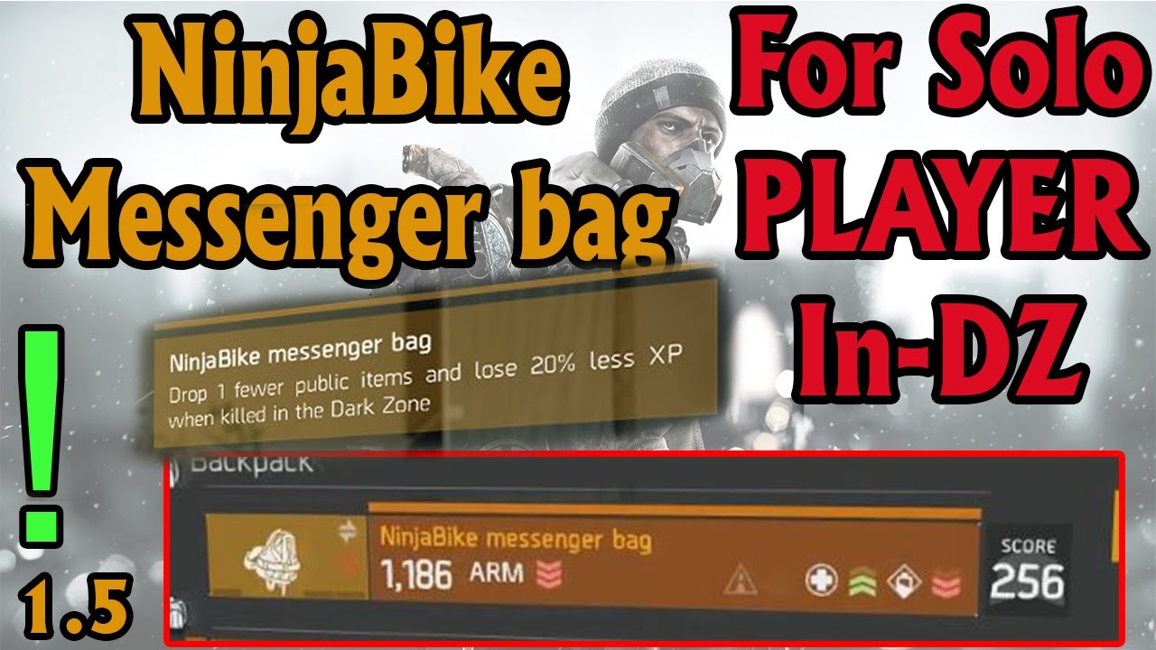 The Division 1.5 Ninjabike Messenger bag (Drop) YouTube