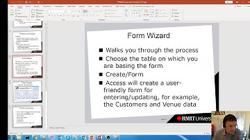 MS Access Workshop 2 - Creating MS Access forms