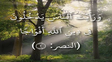 سورة النصر( إذا جاء نصر الله والفتح ) احمد عجمي
