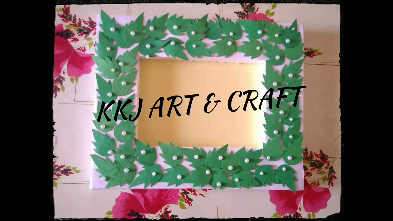 How to make easy photo frame Thermocol photo frame Simple and