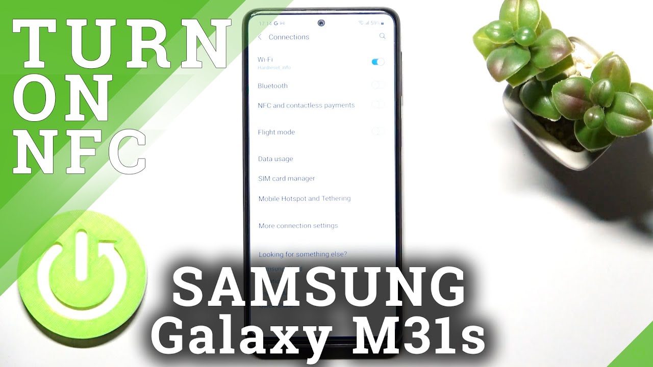 How to Turn On / Turn Off NFC on SAMSUNG Galaxy M31s // Contactless ...