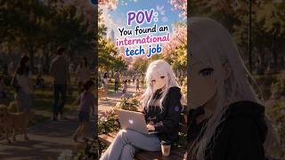 POV: You Found An International Tech Job #remotejobs  #workfromhome #tech #shorts #viral