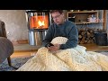 Study of snow crochet blanket