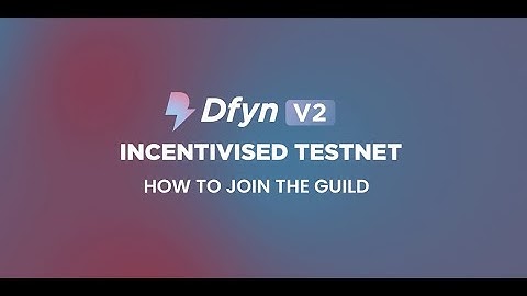 How to join the guild | Task 1 | DFYN V2 Incentivised Testnet