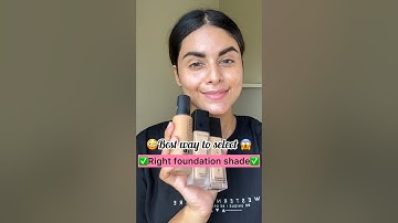 😳✅How to choose right foundation shade😳😱✅ watch this #foundation #howto #shortsvideo #shorts