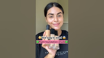 😳✅How to choose right foundation shade😳😱✅ watch this #foundation #howto #shortsvideo #shorts