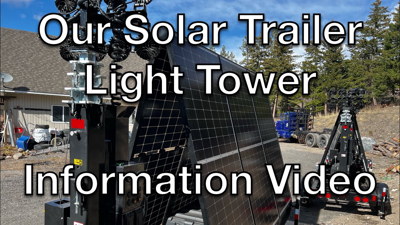 How a solar trailer/light tower works YouTube