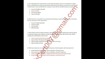 Oracle Financials Business Process Foundations Associate Rel 2 (1Z0-1107-23) Dump