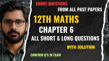 Class 12 Maths Chapter 6 Important Questions | 12th Class Maths Chapter 6 Guess