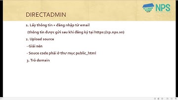 NPS Hosting Service   Hướng dẫn sử dụng Hosting DirectAdmin cơ bản