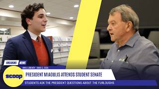 Confronted by Students: President Miaoulis doesn't Answer Questions