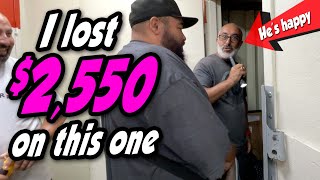 I LOST $2,550 on this unit, and it made my competition HAPPY! Live storage locker auctions at U-Haul