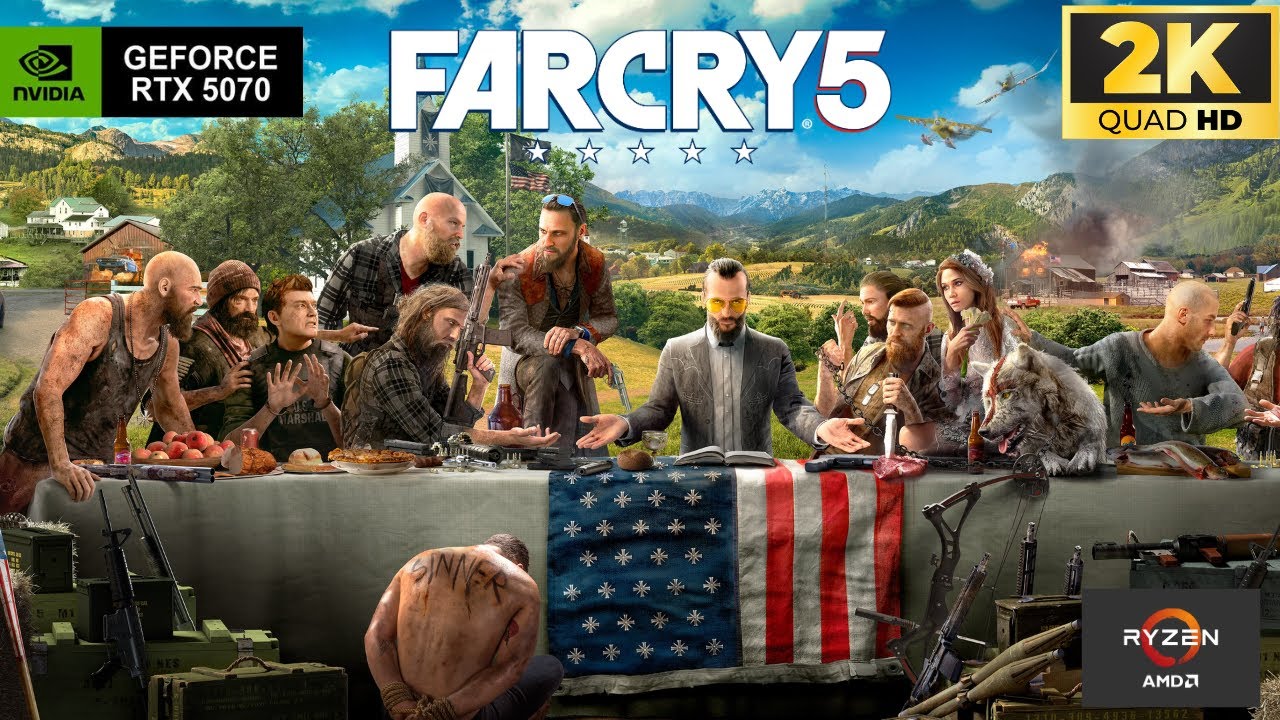 Far Cry 5 | RTX 5070 + Ryzen 7 7800X3D | Ultra Settings 1440p Benchmark