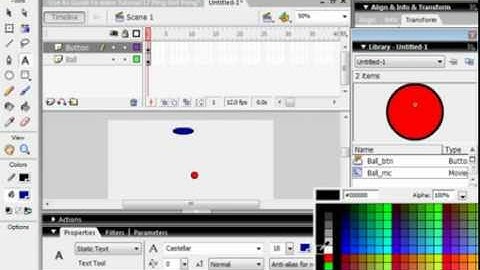 Flash Tutorial 17 Ping Not Pong Part 1.avi