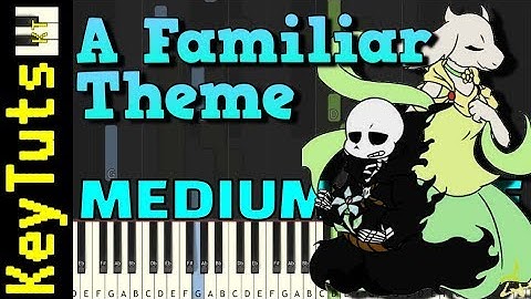 A Familiar Theme from Glitchtale - Medium Mode [Piano Tutorial] (Synthesia)