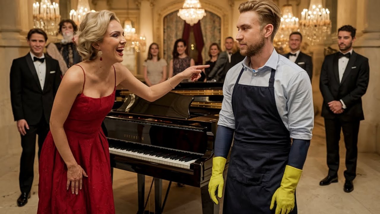 Play this and I'll marry you!' – Billionaire laughs until the janitor playing like a genius...