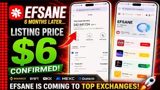 Efsane Surprised Listing Update || Efsane Listing on Exchange|| Efsane Listing|| Efsane Withdraw
