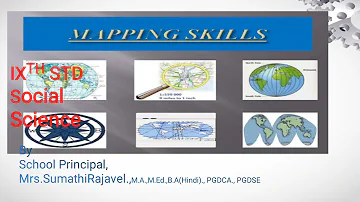 Samacheer social science 9th std Mapping skills