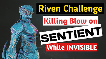 Killing Blow on Sentients Without Taking Damage | While Invisible 2019 Warframe Riven Challenge