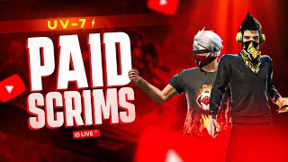 UV-7 9 PM PAID SCRIMS  || MEGA LOBBY LIVE BY INFINITY GAMING🔥🔥💥💥