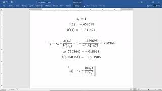 Calculus 1. Section 4.1c Newton's Method