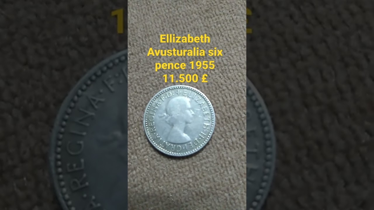 avusturalia six pence ellizabeth U.k 1955  Cyprus coin collins