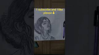“Grid Method Se Banaya Yeh Royal Pencil Portrait 😍✨ | Indian Traditional Girl Art” #youtubeshorts