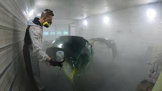 Spraying The Last Of The Parts For The 7Th Gen Civic