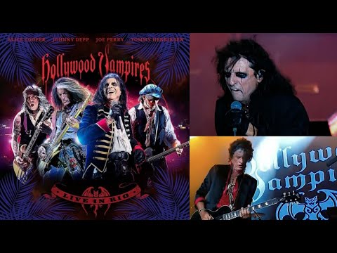 Hollywood Vampires (Aerosmith/Depp/Alice Cooper) debut I Got A Line On You off Live In Rio