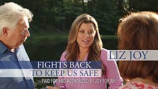 Liz Joy For Congress, “Fighting to Keep All of Us Safe.”